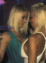 Sexy molly caught on video at this south beach club in her hot skimpy outfit showing her big tits then head home for some hot lesbian fucking